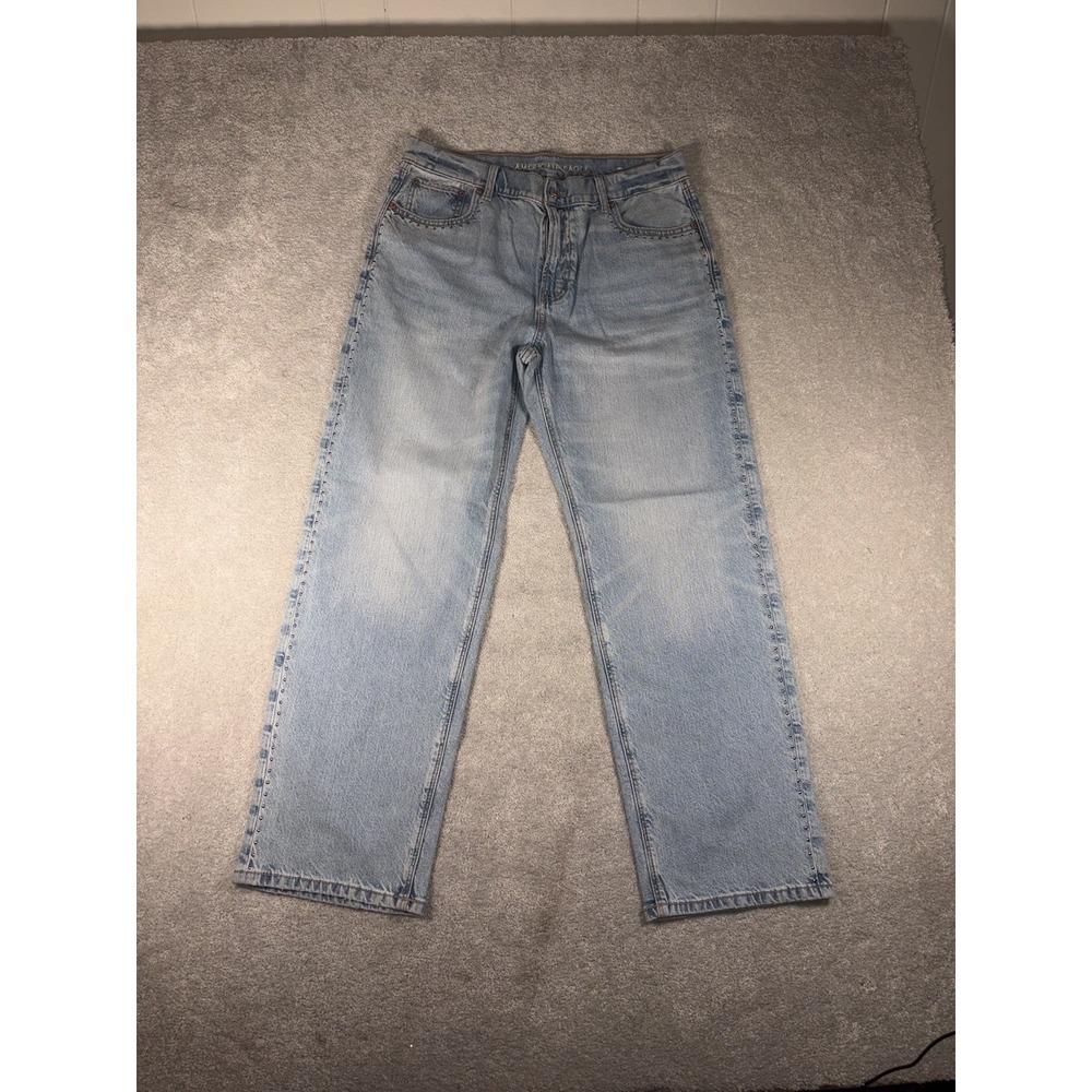 american eagle ex boyfriend jeans studded detail size 8